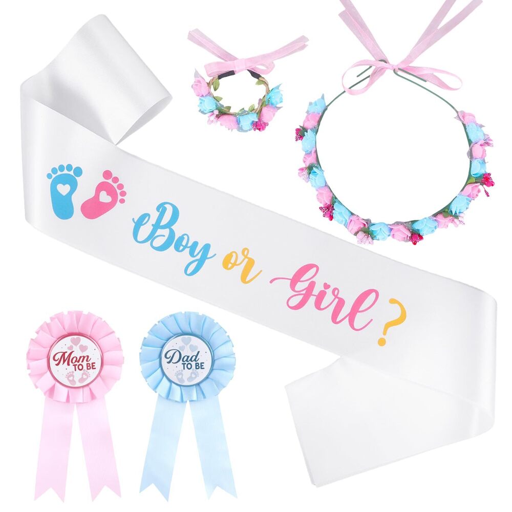 1973 Boy Or Girl Baby Gender Reveal Decorations Set,Daddy Mommy
